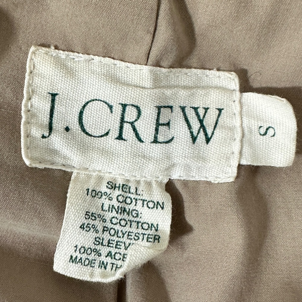 VTG J Crew Women Jacket S Tan Wide Wale Corduroy Barn Chore Coat Western Utility - Picture 9 of 10
